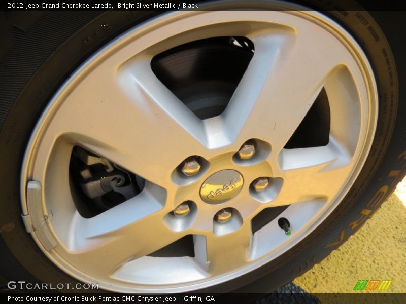 Bright Silver Metallic / Black 2012 Jeep Grand Cherokee Laredo