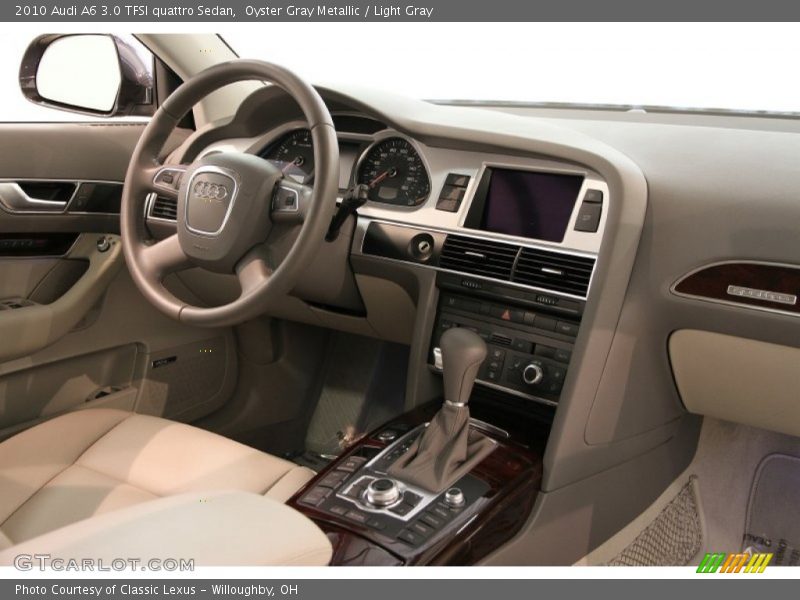 Oyster Gray Metallic / Light Gray 2010 Audi A6 3.0 TFSI quattro Sedan