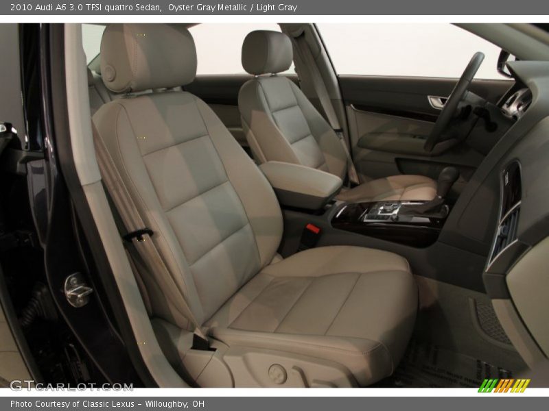 Oyster Gray Metallic / Light Gray 2010 Audi A6 3.0 TFSI quattro Sedan