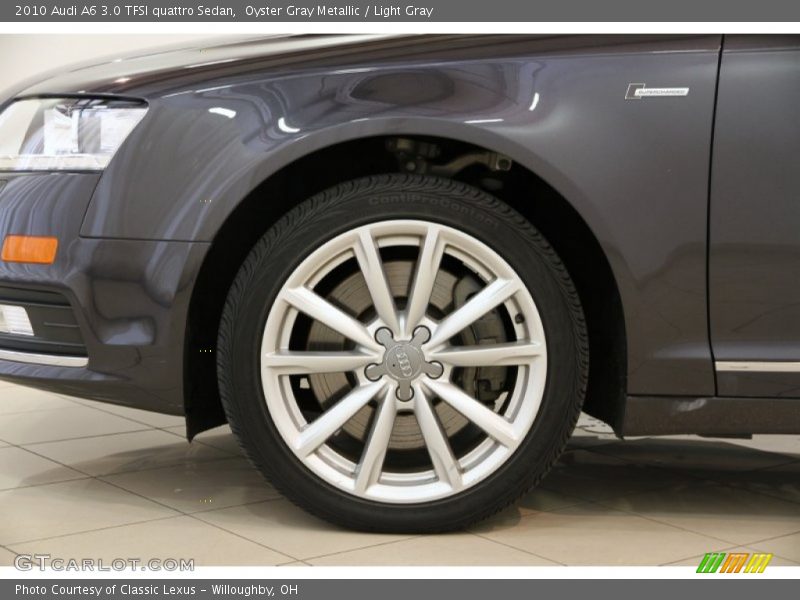 Oyster Gray Metallic / Light Gray 2010 Audi A6 3.0 TFSI quattro Sedan