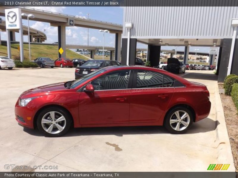 Crystal Red Metallic Tintcoat / Jet Black 2013 Chevrolet Cruze LT