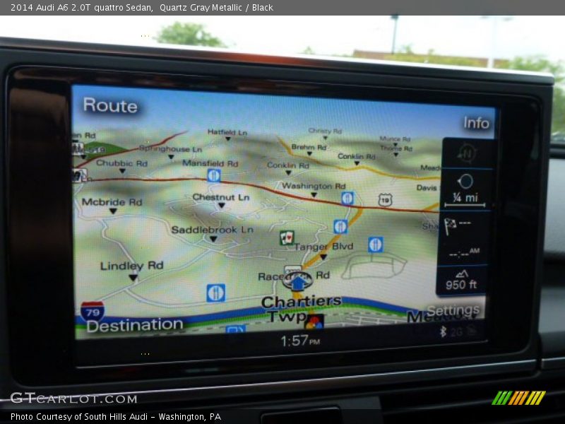 Quartz Gray Metallic / Black 2014 Audi A6 2.0T quattro Sedan