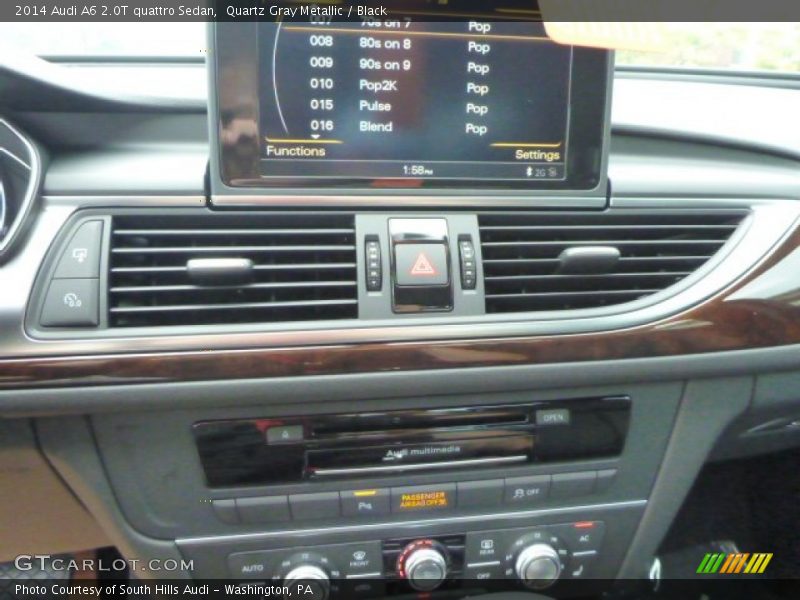 Quartz Gray Metallic / Black 2014 Audi A6 2.0T quattro Sedan