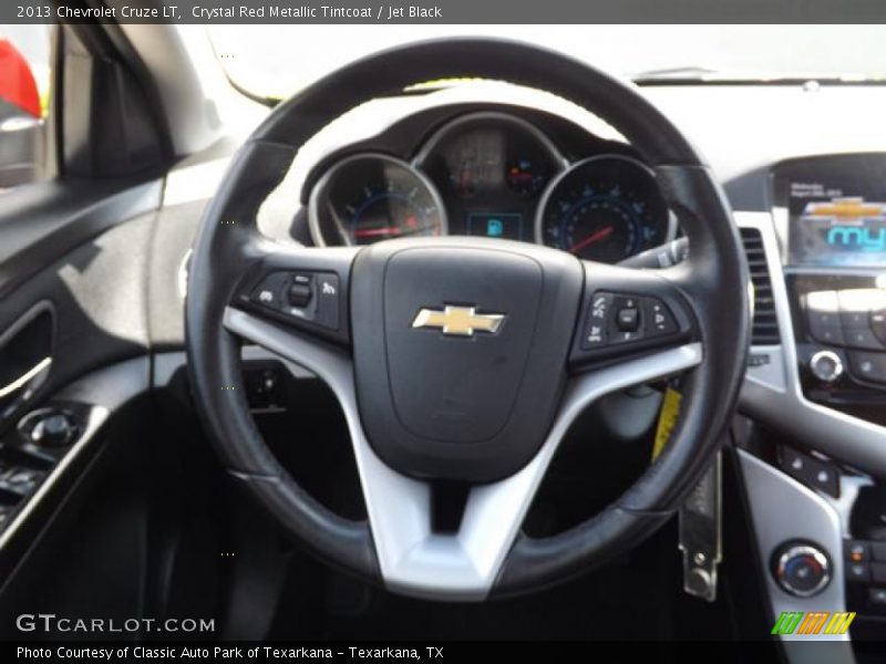 Crystal Red Metallic Tintcoat / Jet Black 2013 Chevrolet Cruze LT