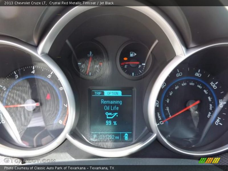 Crystal Red Metallic Tintcoat / Jet Black 2013 Chevrolet Cruze LT