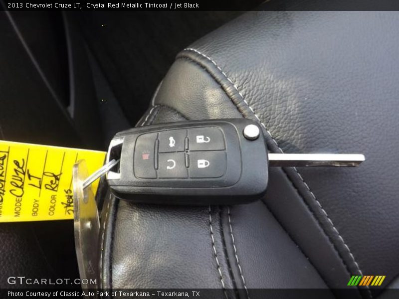 Crystal Red Metallic Tintcoat / Jet Black 2013 Chevrolet Cruze LT