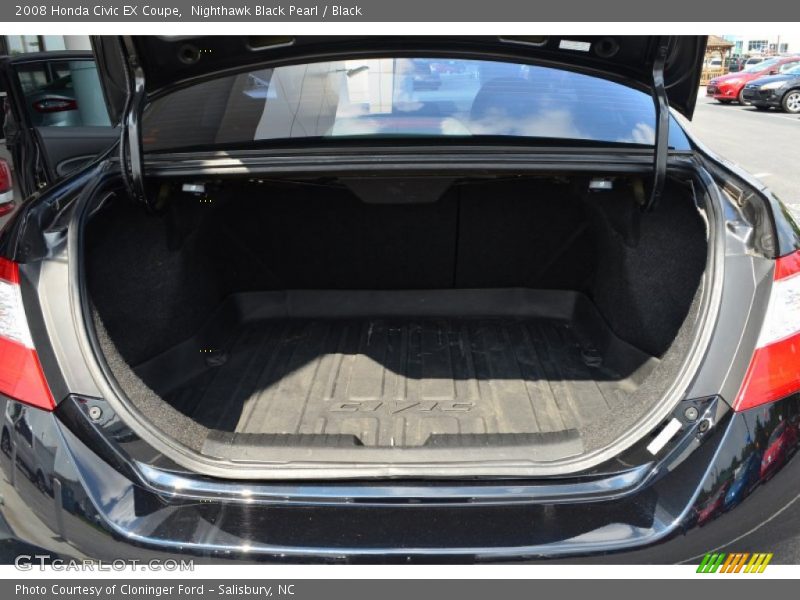 Nighthawk Black Pearl / Black 2008 Honda Civic EX Coupe