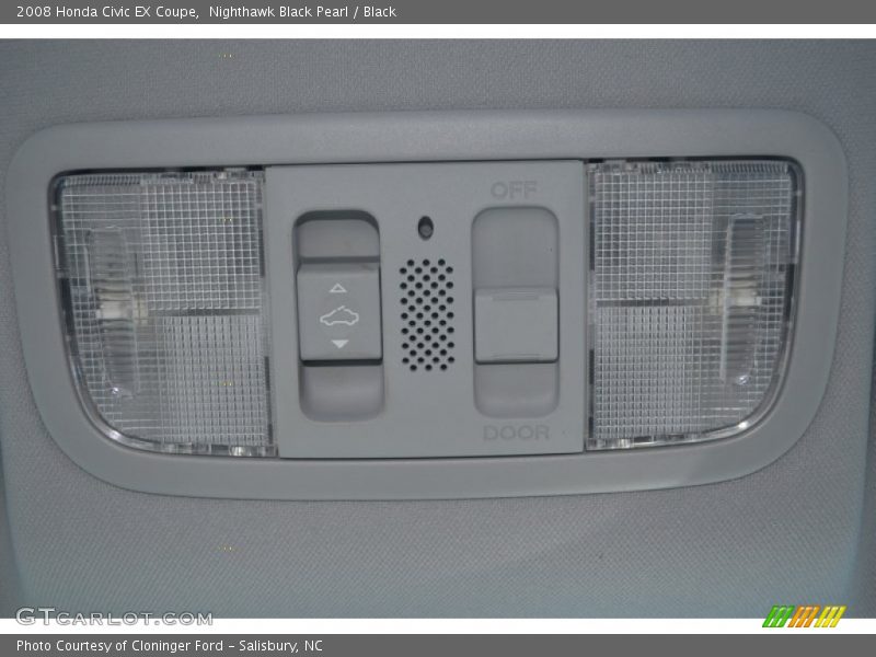 Nighthawk Black Pearl / Black 2008 Honda Civic EX Coupe
