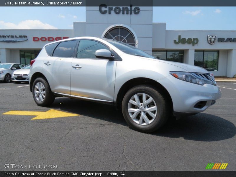 Brilliant Silver / Black 2013 Nissan Murano S