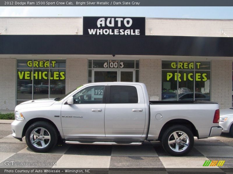 Bright Silver Metallic / Dark Slate Gray 2012 Dodge Ram 1500 Sport Crew Cab
