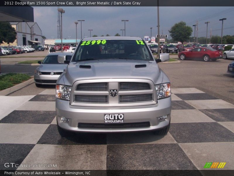 Bright Silver Metallic / Dark Slate Gray 2012 Dodge Ram 1500 Sport Crew Cab