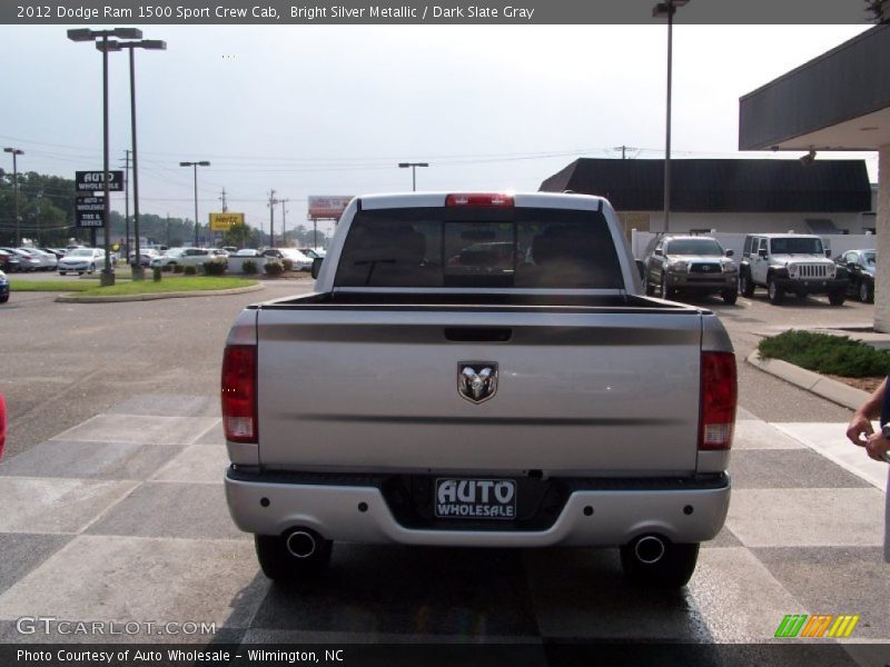 Bright Silver Metallic / Dark Slate Gray 2012 Dodge Ram 1500 Sport Crew Cab