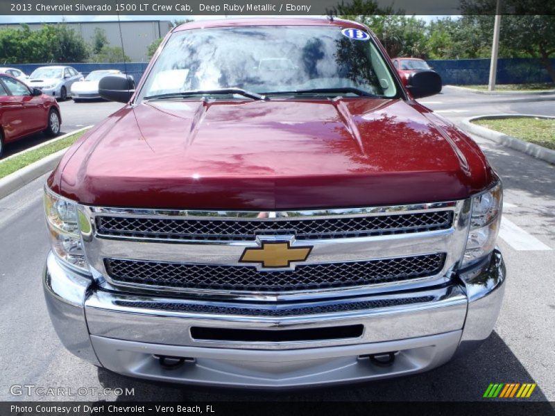 Deep Ruby Metallic / Ebony 2013 Chevrolet Silverado 1500 LT Crew Cab