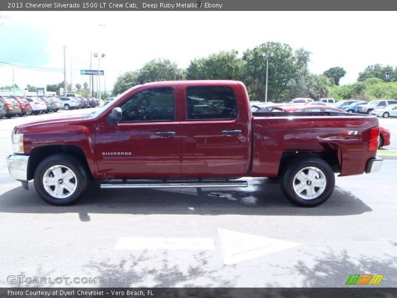 Deep Ruby Metallic / Ebony 2013 Chevrolet Silverado 1500 LT Crew Cab