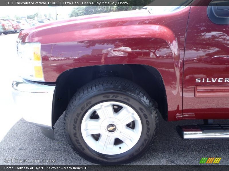 Deep Ruby Metallic / Ebony 2013 Chevrolet Silverado 1500 LT Crew Cab