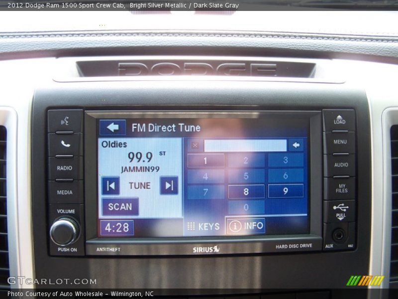 Bright Silver Metallic / Dark Slate Gray 2012 Dodge Ram 1500 Sport Crew Cab