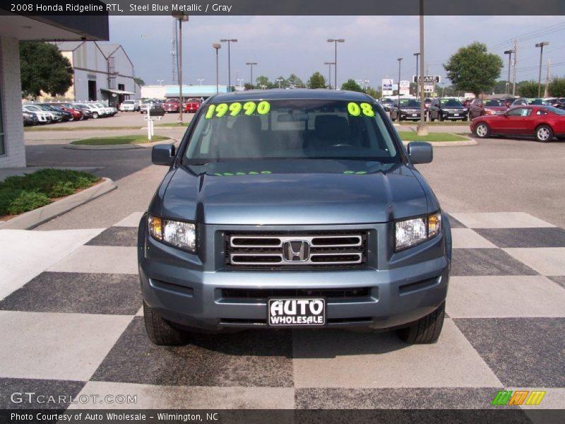 Steel Blue Metallic / Gray 2008 Honda Ridgeline RTL