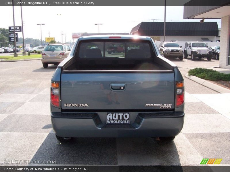 Steel Blue Metallic / Gray 2008 Honda Ridgeline RTL