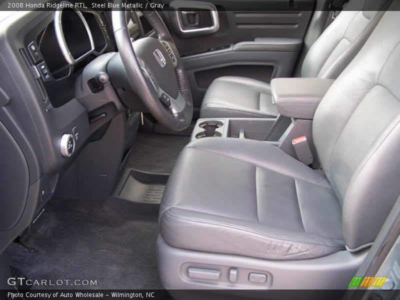 Steel Blue Metallic / Gray 2008 Honda Ridgeline RTL