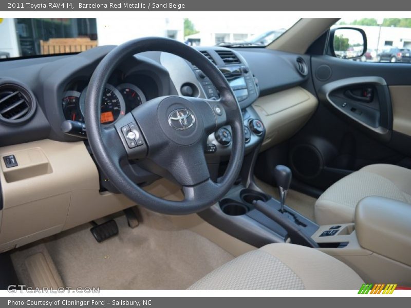 Barcelona Red Metallic / Sand Beige 2011 Toyota RAV4 I4