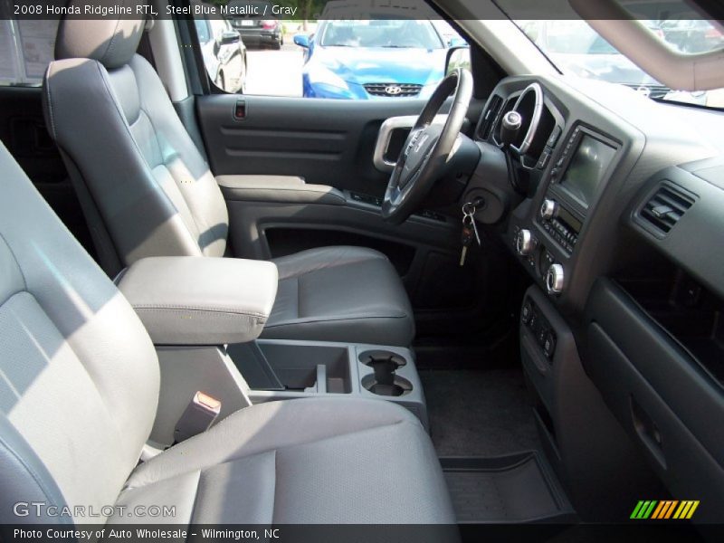 Steel Blue Metallic / Gray 2008 Honda Ridgeline RTL