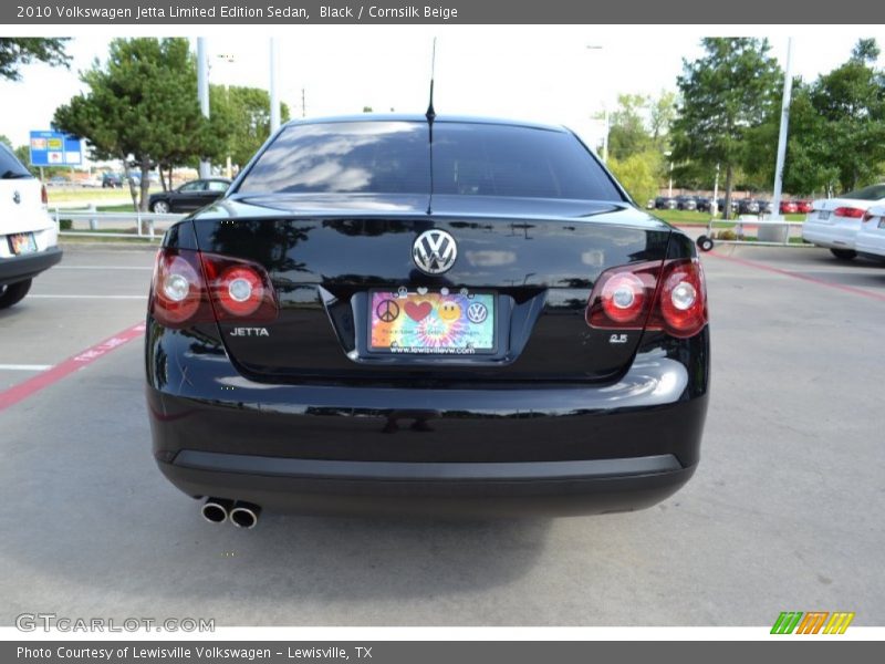 Black / Cornsilk Beige 2010 Volkswagen Jetta Limited Edition Sedan