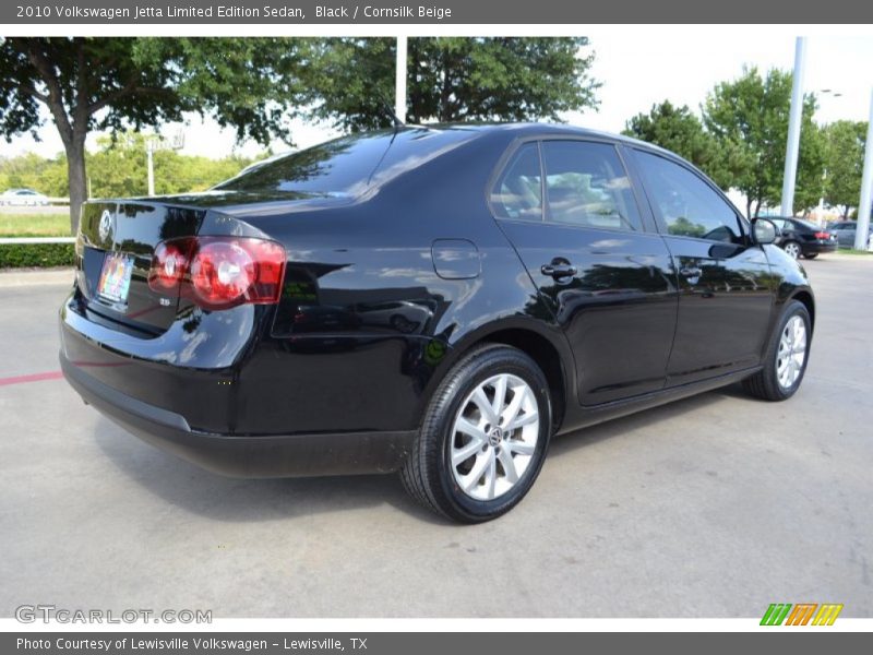 Black / Cornsilk Beige 2010 Volkswagen Jetta Limited Edition Sedan