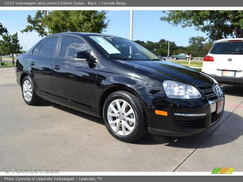 Black / Cornsilk Beige 2010 Volkswagen Jetta Limited Edition Sedan