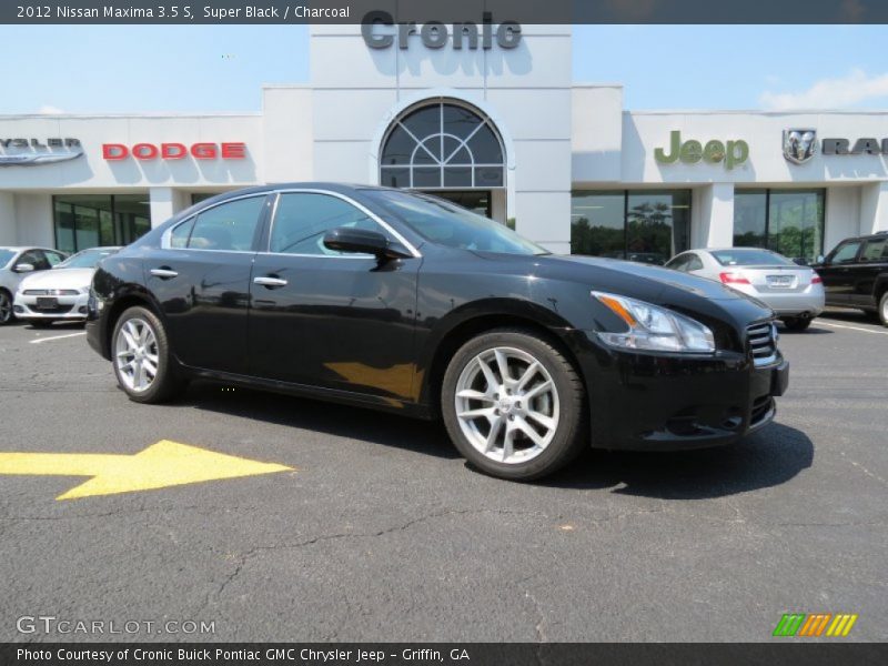 Super Black / Charcoal 2012 Nissan Maxima 3.5 S