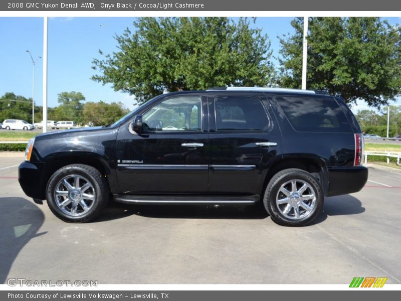 Onyx Black / Cocoa/Light Cashmere 2008 GMC Yukon Denali AWD
