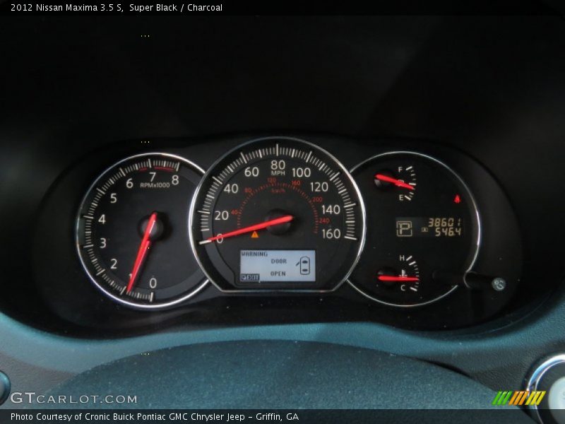 Super Black / Charcoal 2012 Nissan Maxima 3.5 S