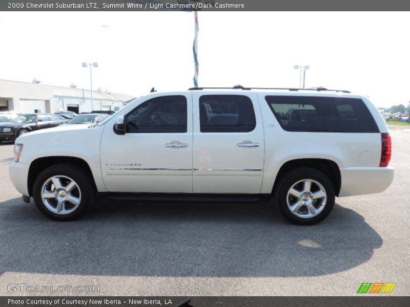 Summit White / Light Cashmere/Dark Cashmere 2009 Chevrolet Suburban LTZ
