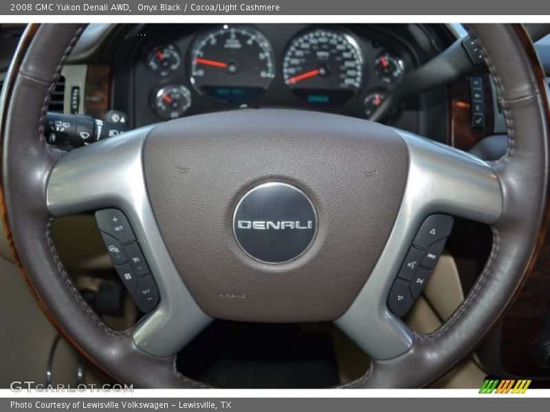 Onyx Black / Cocoa/Light Cashmere 2008 GMC Yukon Denali AWD