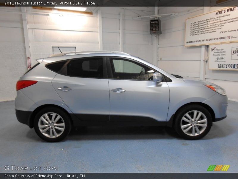 Aurora Blue / Taupe 2011 Hyundai Tucson Limited