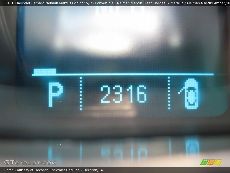 Neiman Marcus Deep Bordeaux Metallic / Neiman Marcus Amber/Black 2011 Chevrolet Camaro Neiman Marcus Edition SS/RS Convertible