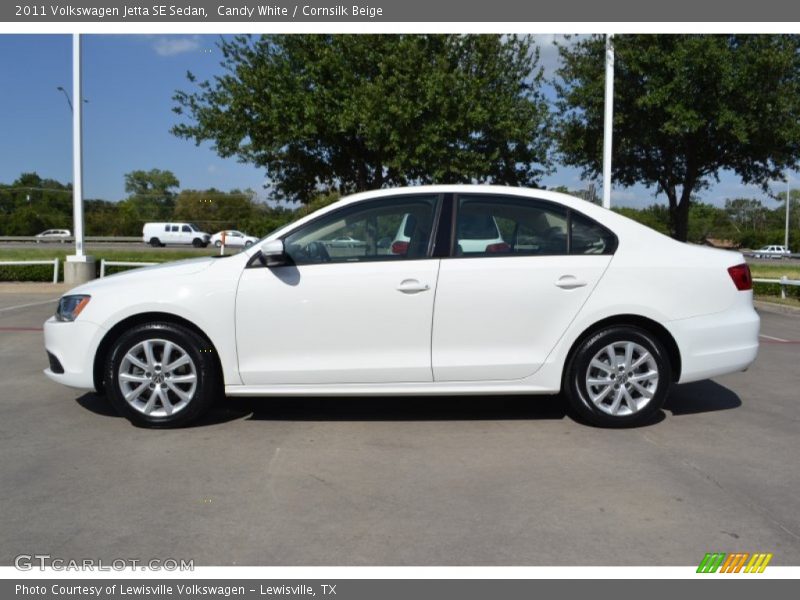 Candy White / Cornsilk Beige 2011 Volkswagen Jetta SE Sedan