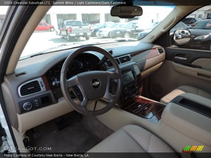 Summit White / Light Cashmere/Dark Cashmere 2009 Chevrolet Suburban LTZ