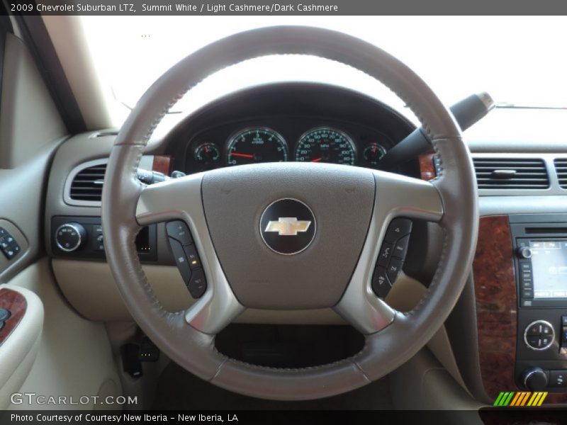 Summit White / Light Cashmere/Dark Cashmere 2009 Chevrolet Suburban LTZ