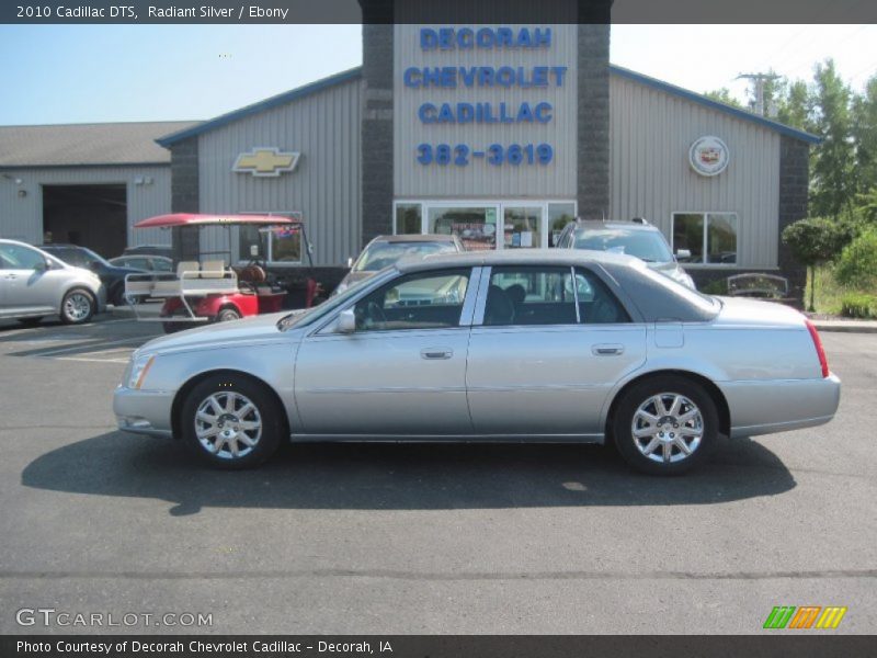 Radiant Silver / Ebony 2010 Cadillac DTS