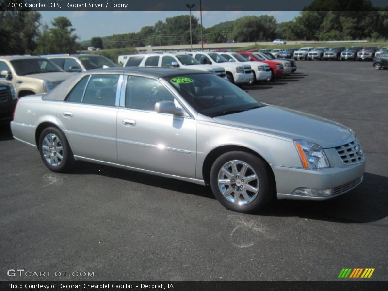 Radiant Silver / Ebony 2010 Cadillac DTS