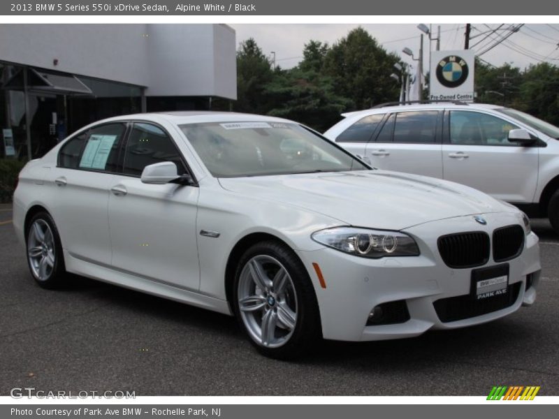 Alpine White / Black 2013 BMW 5 Series 550i xDrive Sedan