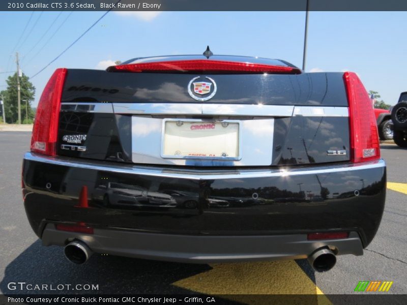 Black Raven / Ebony 2010 Cadillac CTS 3.6 Sedan