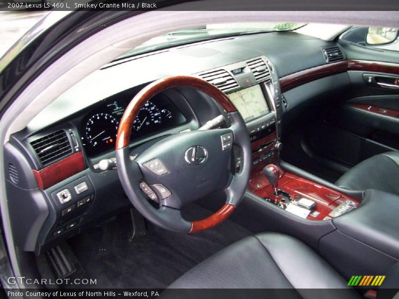 Smokey Granite Mica / Black 2007 Lexus LS 460 L