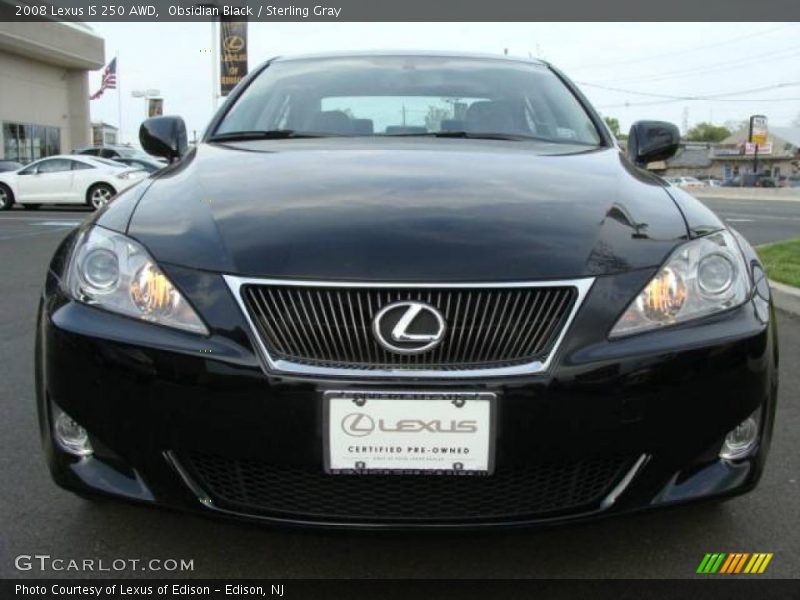 Obsidian Black / Sterling Gray 2008 Lexus IS 250 AWD