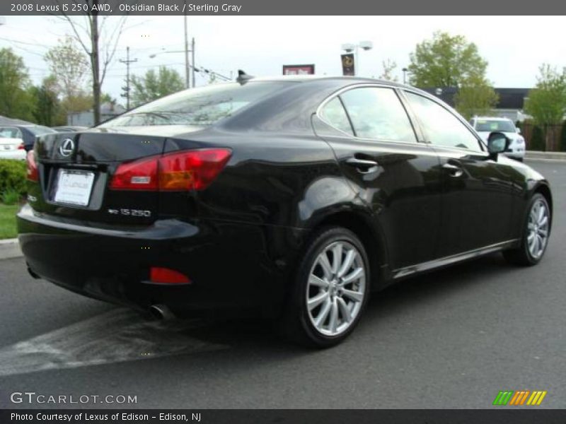 Obsidian Black / Sterling Gray 2008 Lexus IS 250 AWD
