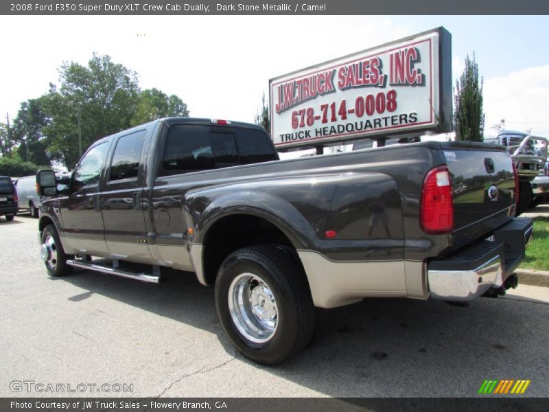 Dark Stone Metallic / Camel 2008 Ford F350 Super Duty XLT Crew Cab Dually