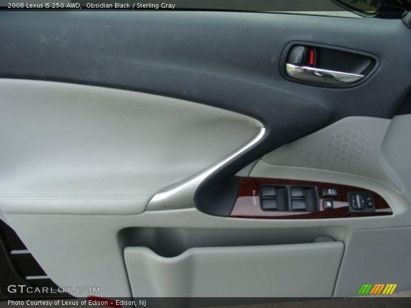 Obsidian Black / Sterling Gray 2008 Lexus IS 250 AWD