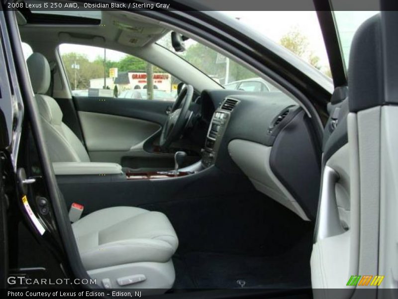 Obsidian Black / Sterling Gray 2008 Lexus IS 250 AWD