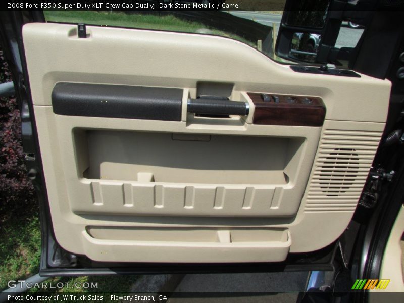 Dark Stone Metallic / Camel 2008 Ford F350 Super Duty XLT Crew Cab Dually