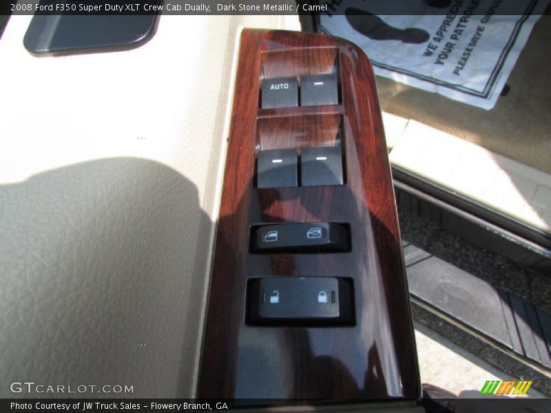 Dark Stone Metallic / Camel 2008 Ford F350 Super Duty XLT Crew Cab Dually